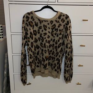 Cheetah print sweater